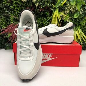 Nike Waffle Debut Shoes Mens Size 10 White Black Retro Running DH9522-100 Casual